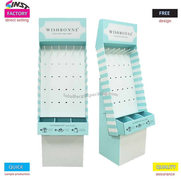 Supermarket Pepper Powder Cardboard Hook Display Rack hjälper till att uppgradera detaljhandelsscenen