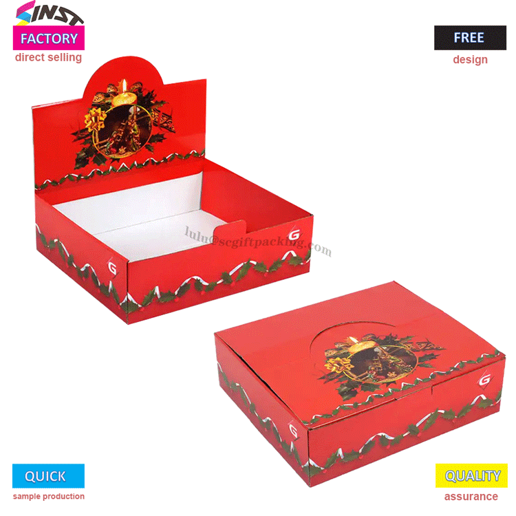 Julbordsdisplaystativ klassiska färgschema tänder skrivbordets festliga ceremonikänsla